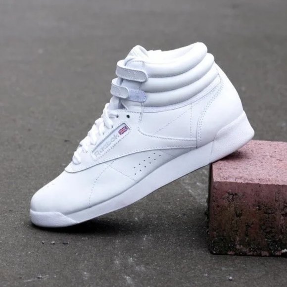 Brand new Reebok Freestyle Hi 5411 LTD Women Casual Retro Shoe WHITE - Picture 7 of 8